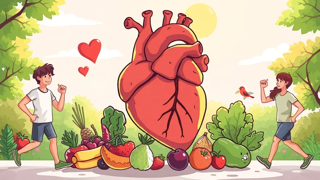 심혈관 건강, 운동과 식단으로 지키는 법: 예방부터 관리까지 15 심혈관 건강 Q&A (cartoon 스타일)