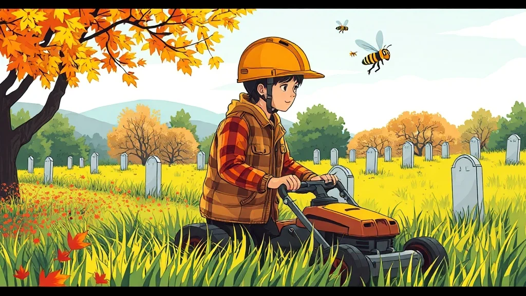 추석 성묘&벌초 완벽 가이드: 시기, 방법, 안전, 예절, 금기사항 총정리 13 벌초 시기와 방법 (illustration 스타일)