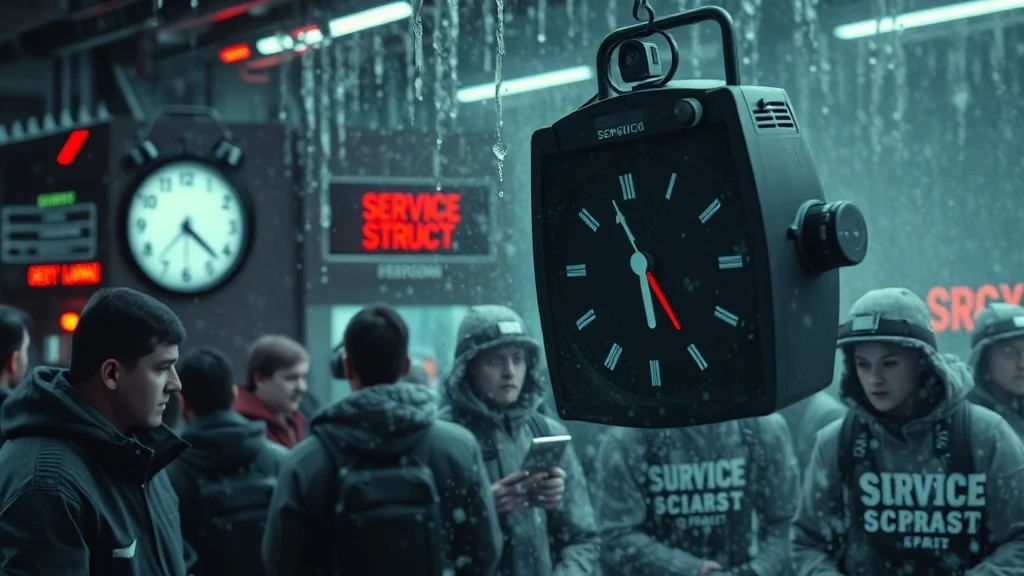 국가정보자원관리원 화재: 피해, 복구, 대체 서비스 총정리 3 정부 서비스 중단: 마비된 시스템과 영향 (realistic 스타일)