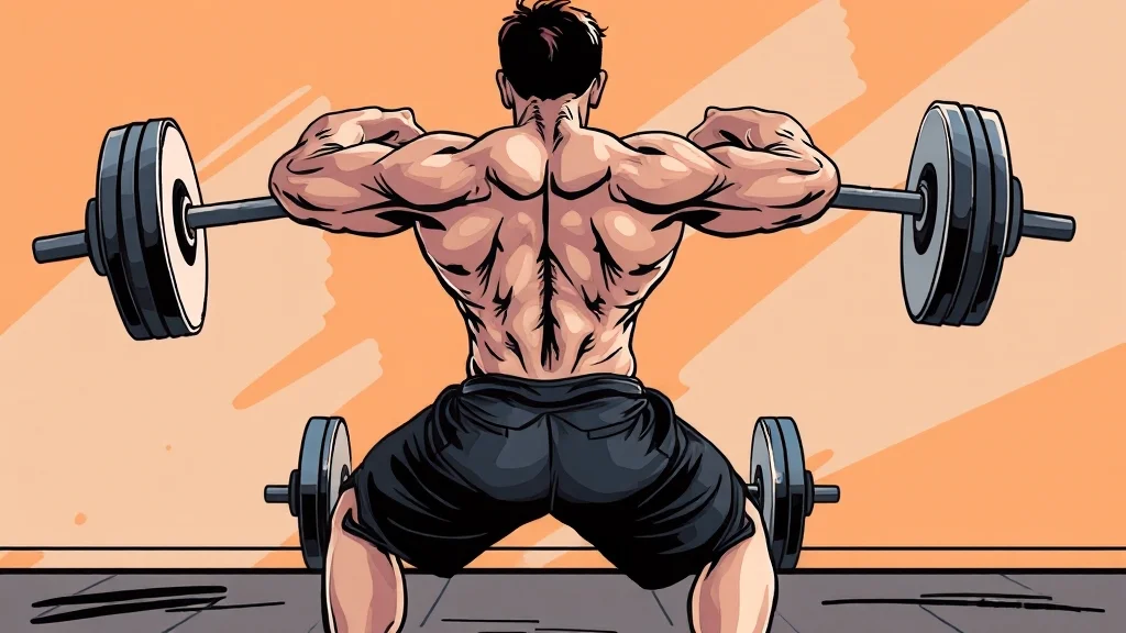 허리 통증 원인과 예방 (illustration 스타일)