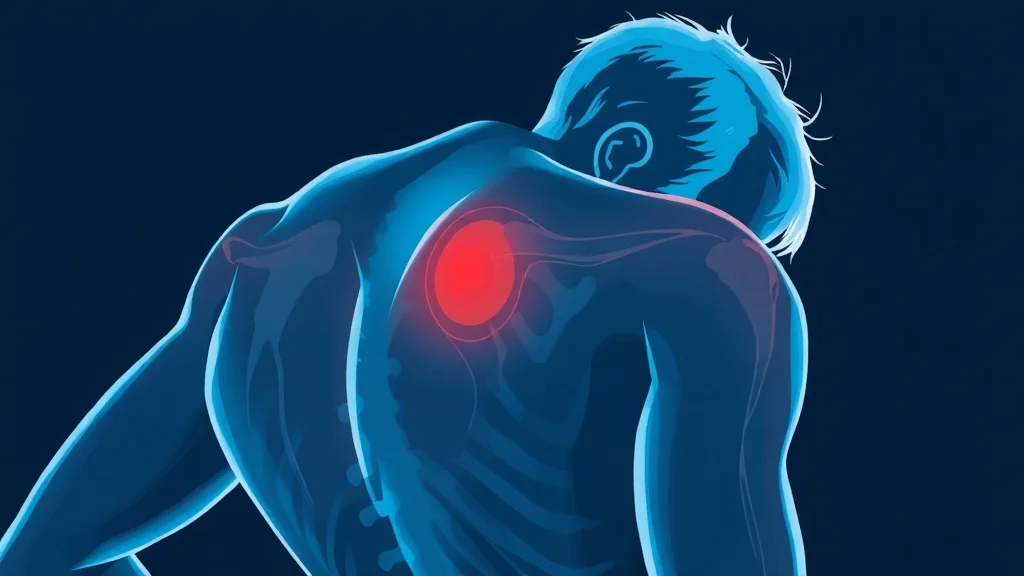 오십견 발생 배경 (illustration 스타일)