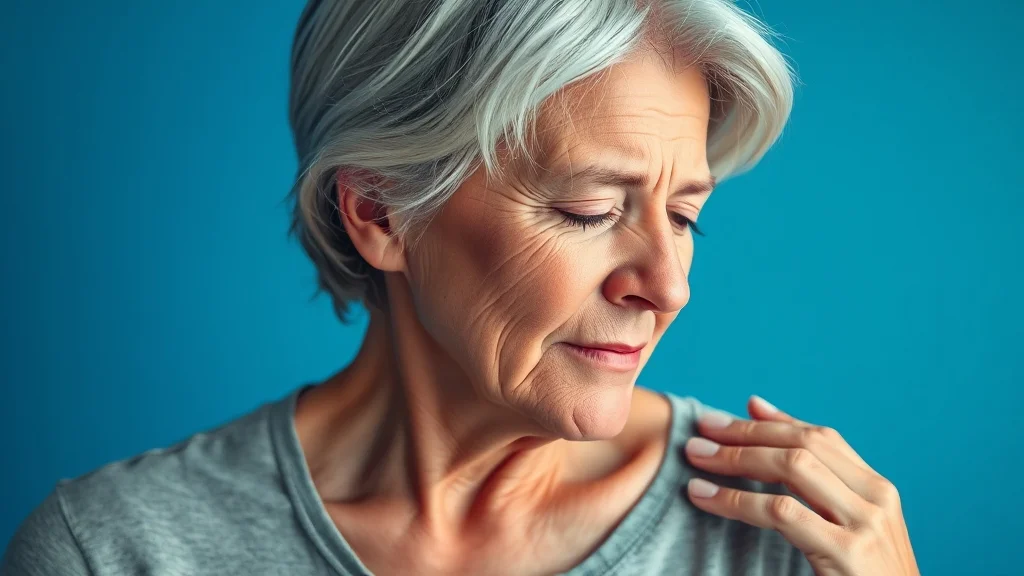 오십견 초기 증상 (realistic 스타일)