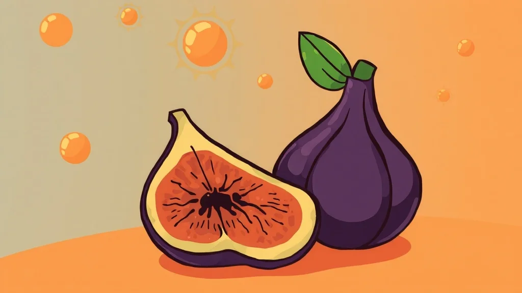 무화과의 놀라운 효능: 치매 예방부터 혈관 건강까지 A to Z 3 무화과 속 '피신' 성분의 비밀 (cartoon 스타일)