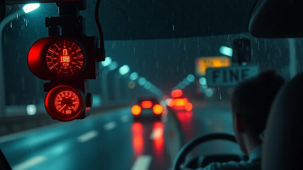 단속 시 처벌 및 벌금 (realistic 스타일)