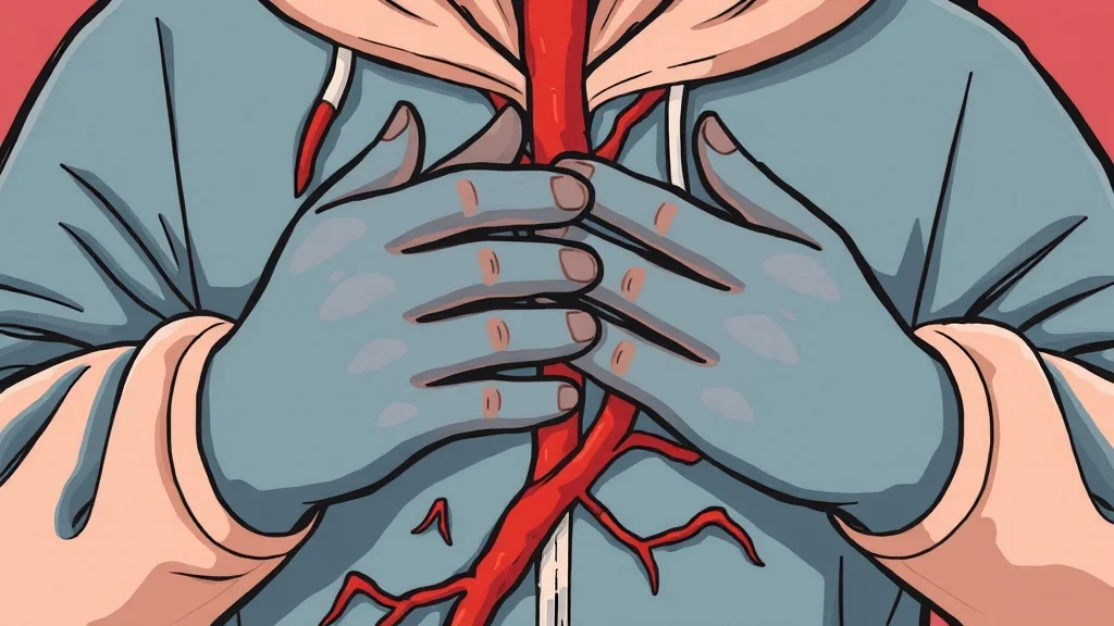 손 저림 원인부터 완화법까지 A to Z: 손목터널증후군, 혈액순환, 자가진단 6 혈액순환 장애와 손 저림 (cartoon 스타일)