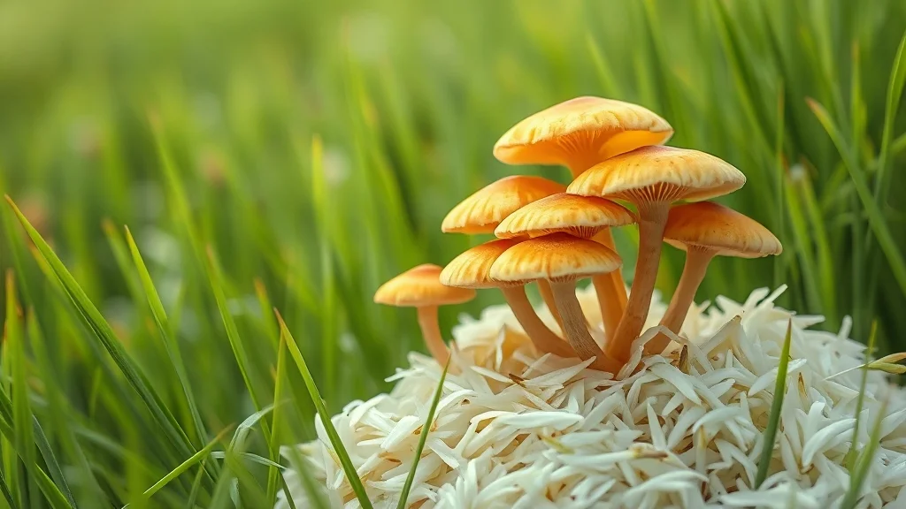 상황버섯쌀 효능 총정리: 면역력 강화부터 항암 효과, 섭취법 & 부작용 완벽 가이드 5 상황버섯쌀의 항암 효과 (watercolor 스타일)