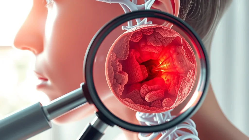 주요 암 종류별 초기 증상 (realistic 스타일)