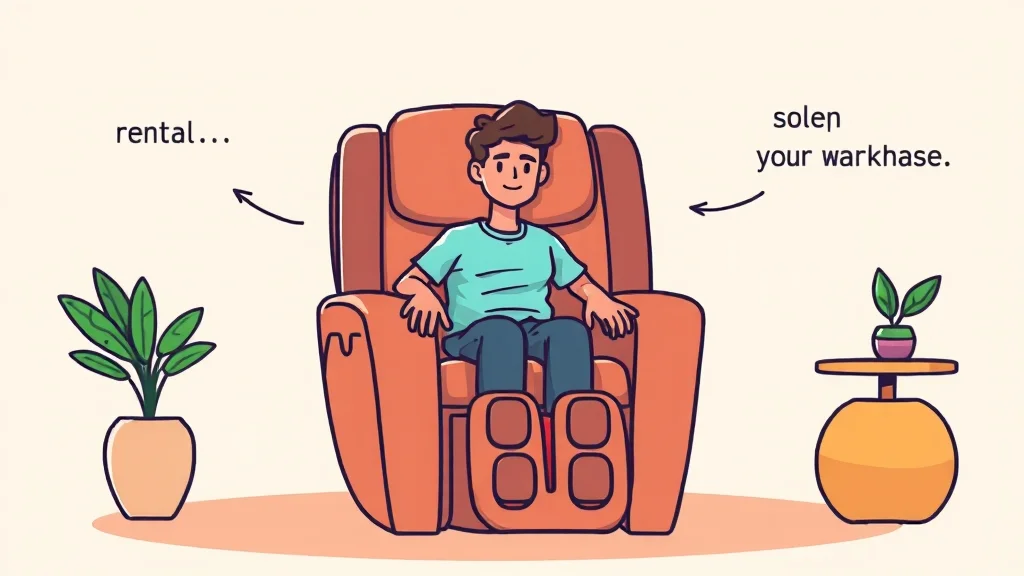 안마의자 완벽 가이드: 브랜드별 비교부터 렌탈/구매, 관리법까지! 6 렌탈 vs 구매, 무엇이 좋을까? (cartoon 스타일)