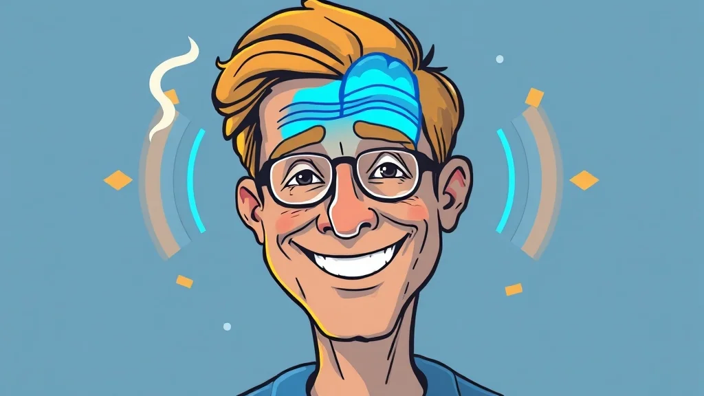 50세 이후 금연, 뇌 기능 개선 효과 (cartoon 스타일)