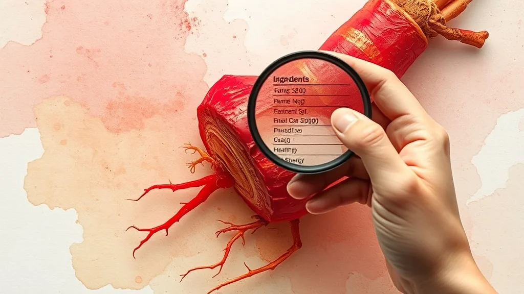 나에게 맞는 홍삼 고르는 법 (watercolor 스타일)