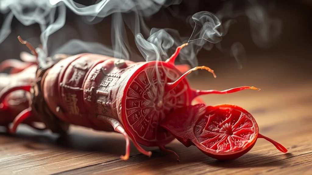 홍삼 섭취 시 주의할 점 (realistic 스타일)