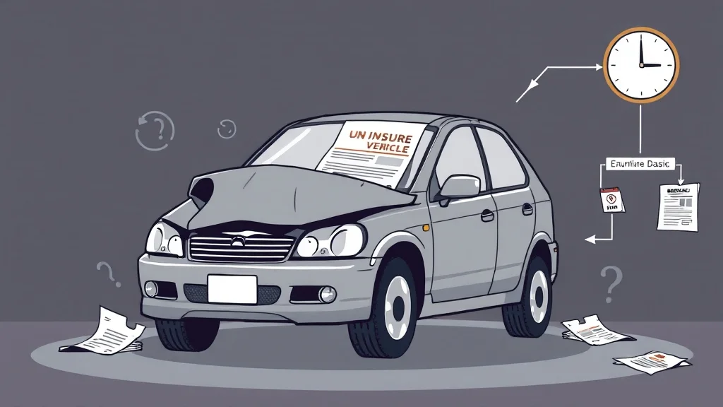 무보험차량 사고 완벽 가이드: 대처법, 보상, 예방 A to Z 31 보험 처리 절차 (자차보험 유무) (illustration 스타일)