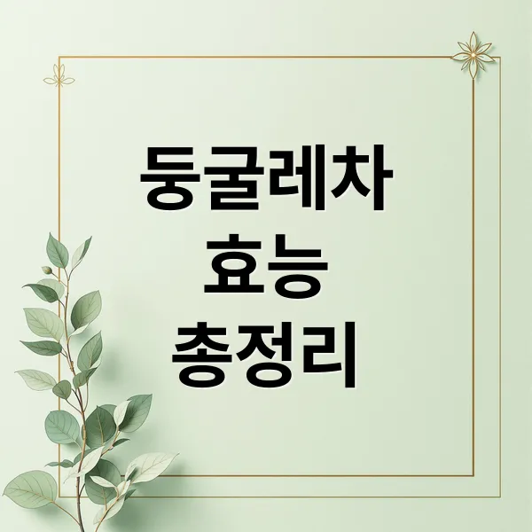 둥굴레차 효능 A to Z: 부작용, 섭취량, 체질별 가이드, 구매팁 총정리