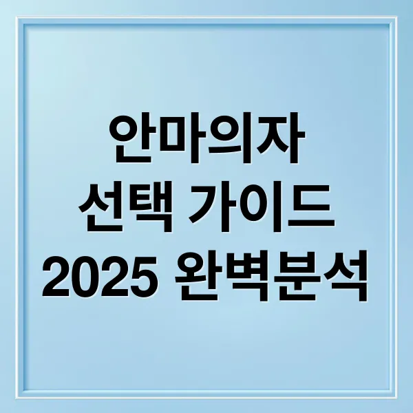 안마의자 완벽 가이드: 브랜드별 비교부터 렌탈/구매, 관리법까지!