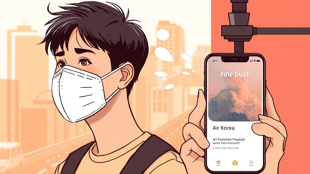 미세먼지 완벽 가이드: 농도 확인부터 건강 영향, 마스크 선택까지! 6 미세먼지로부터 우리를 지키는 생활 습관 (illustration 스타일)