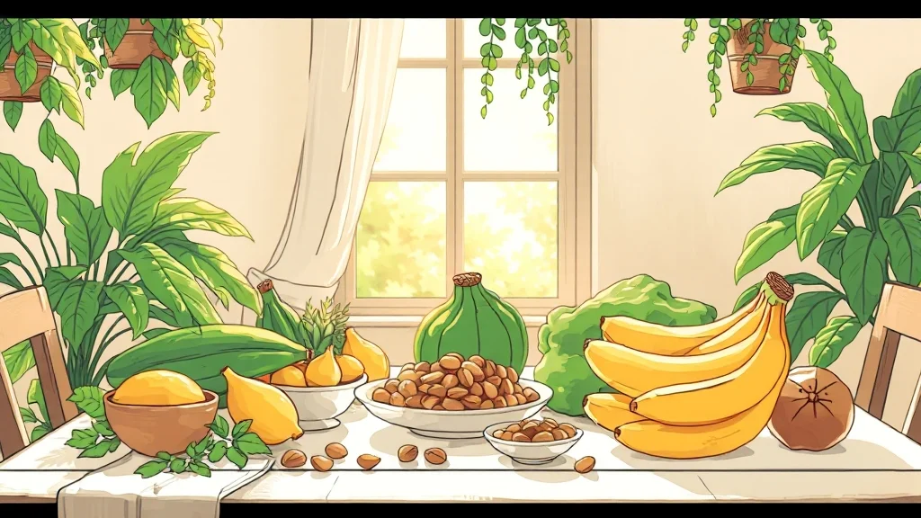 균형 잡힌 식단의 중요성 (illustration 스타일)