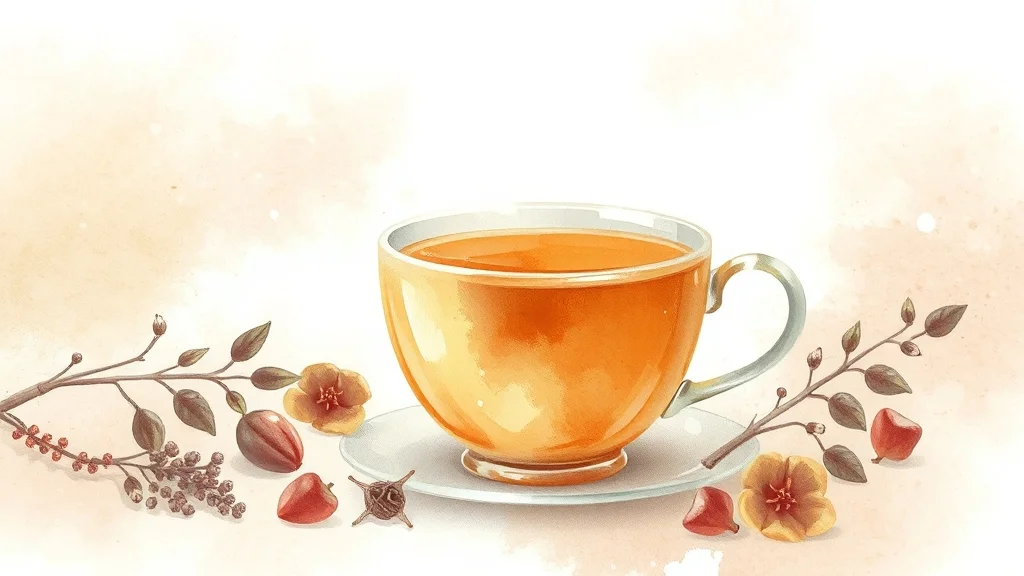 기침 종류별 맞춤 전통차 선택 가이드 (watercolor 스타일)