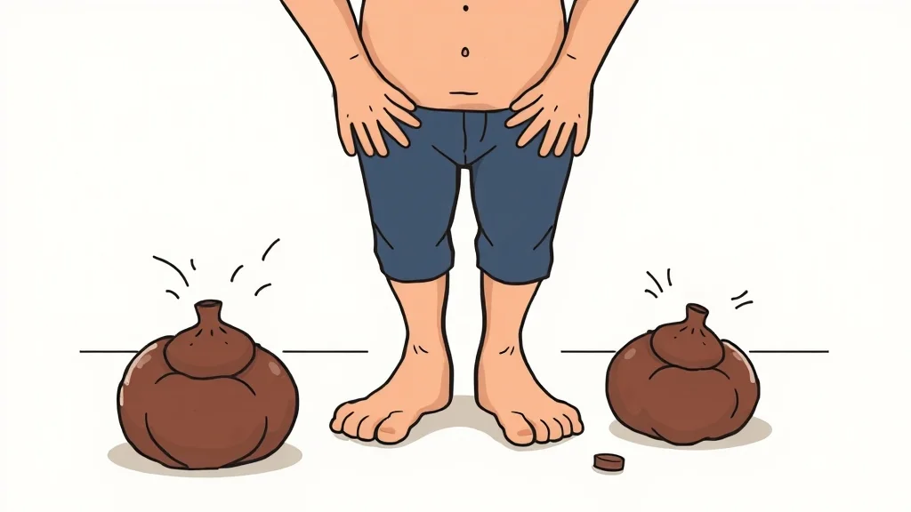 변비약, 올바르게 사용하고 있나요? (illustration 스타일)