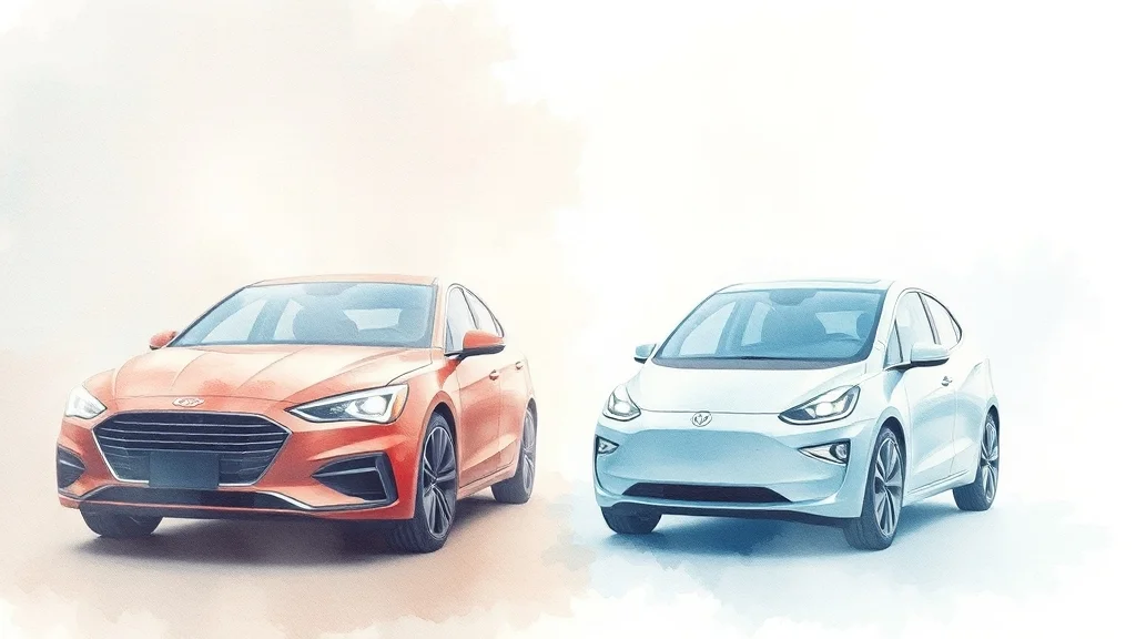 경차 vs 전기차, 세금 혜택 비교 (watercolor 스타일)