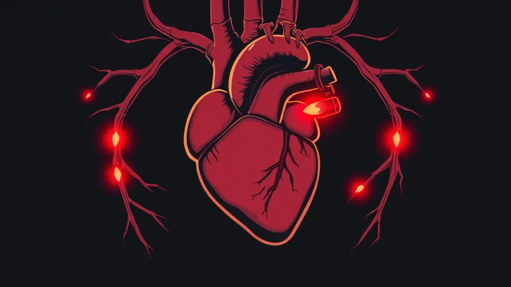 심근경색이란 무엇일까요? (illustration 스타일)