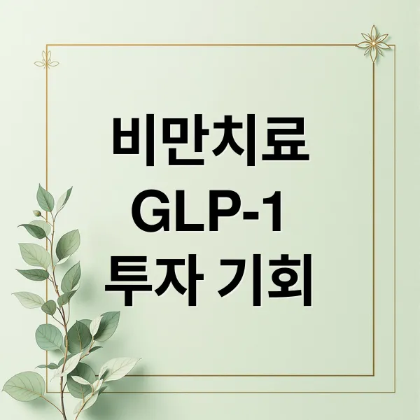 비만 치료제 시장 심층 분석: GLP-1부터 투자 기회까지