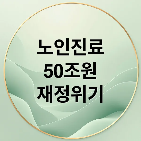 고령화 사회, 폭증하는 노인 진료비와 건강보험 재정 위기 진단