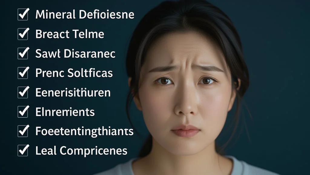 🔍 미네랄 결핍 자가 진단 체크리스트