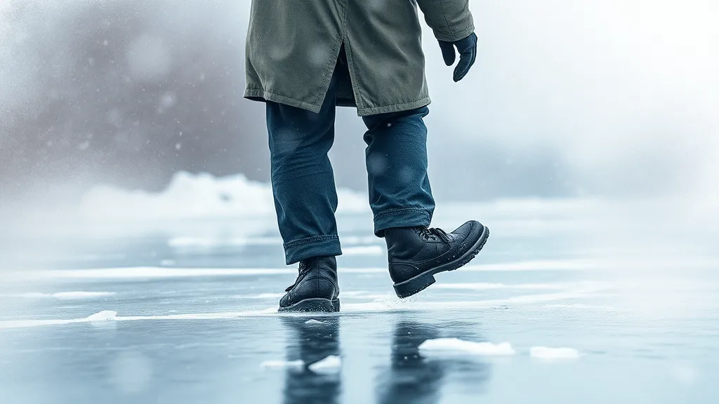 빙판길, 왜 위험할까? (watercolor 스타일)