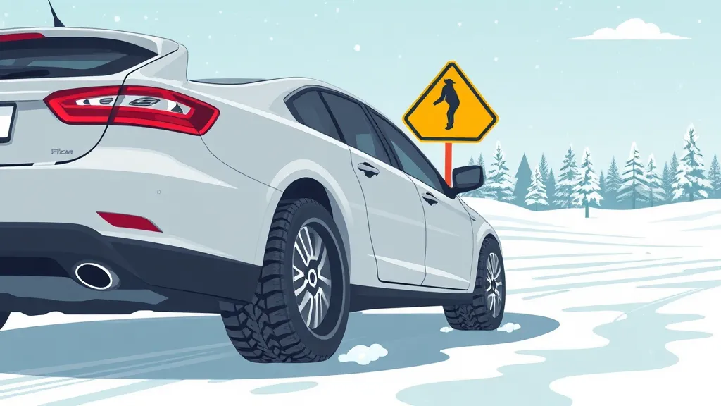 빙판길 운전 주의사항 (illustration 스타일)