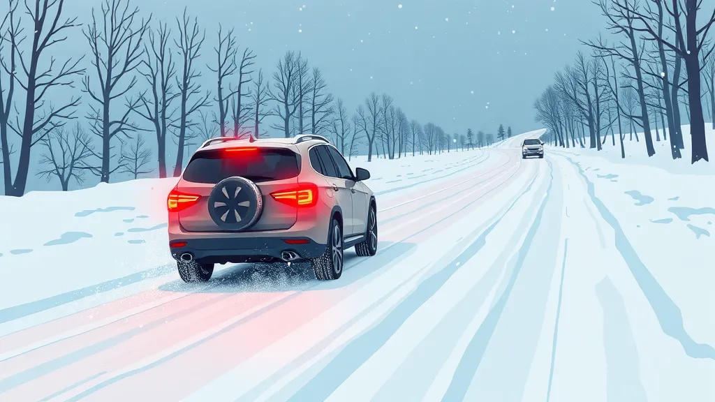 겨울철 안전운전 필수! 윈터 타이어 교체 시기, 가격, 보관법 완벽 가이드 2 윈터 타이어, 왜 필요할까? (illustration 스타일)