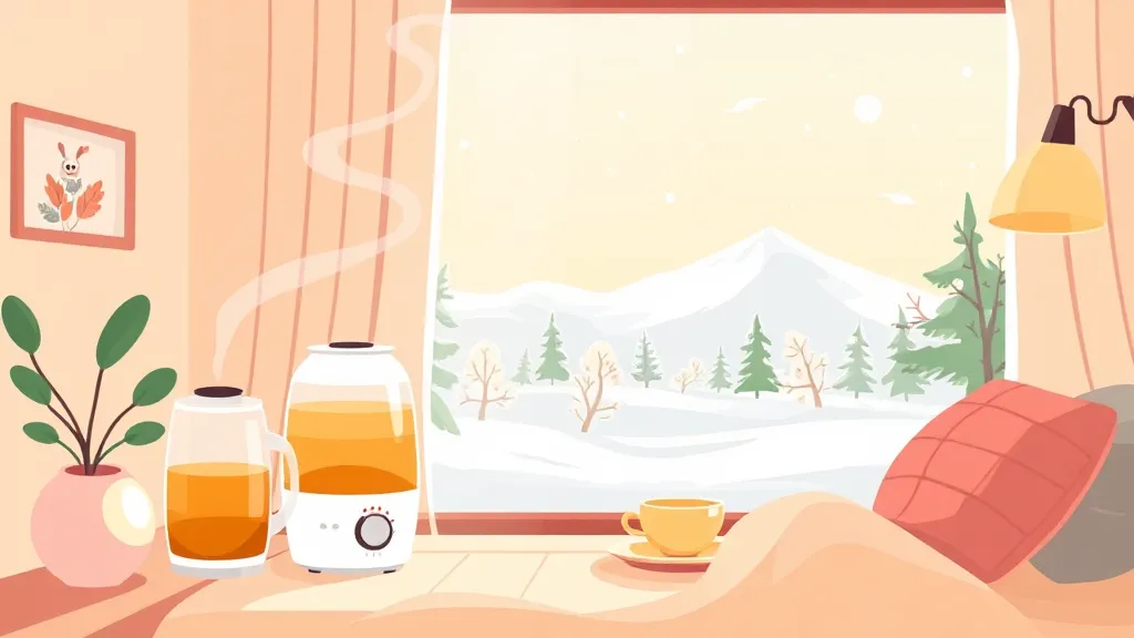 겨울철 수면 문제 해결책 (cartoon 스타일)