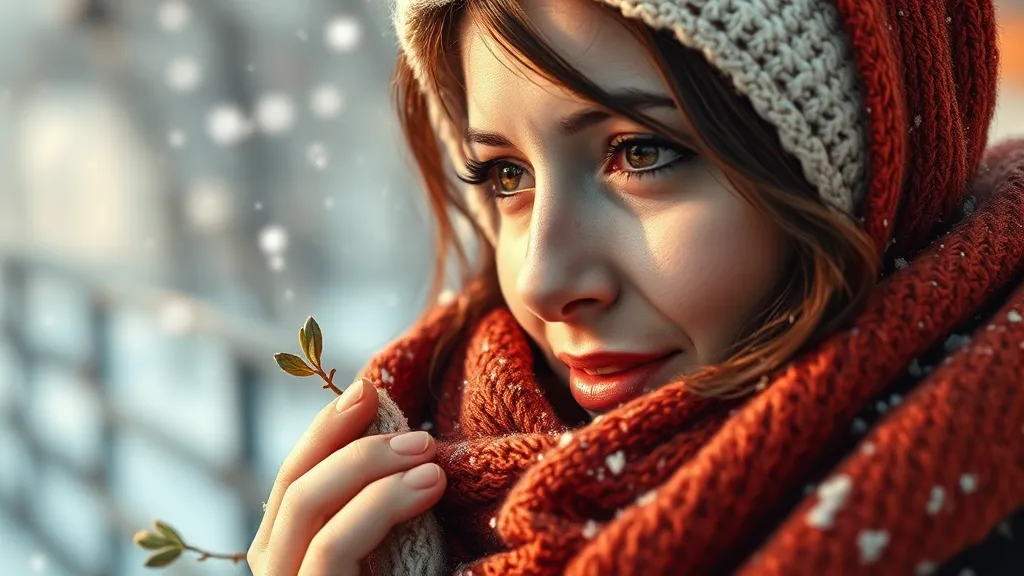 피부 건강 관리 팁 (realistic 스타일)