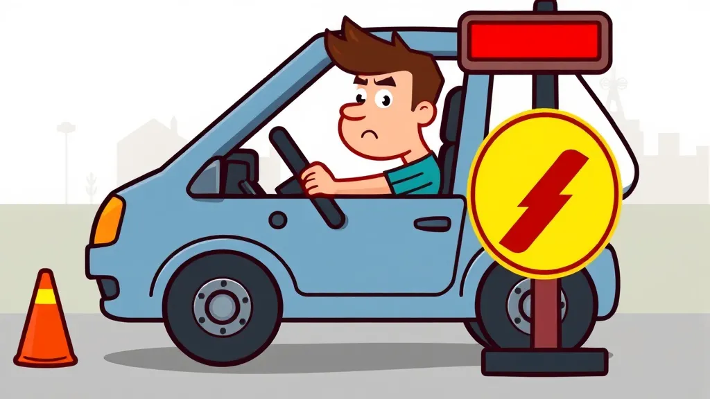 검사 미이행 시 불이익 (과태료 외) (cartoon 스타일)