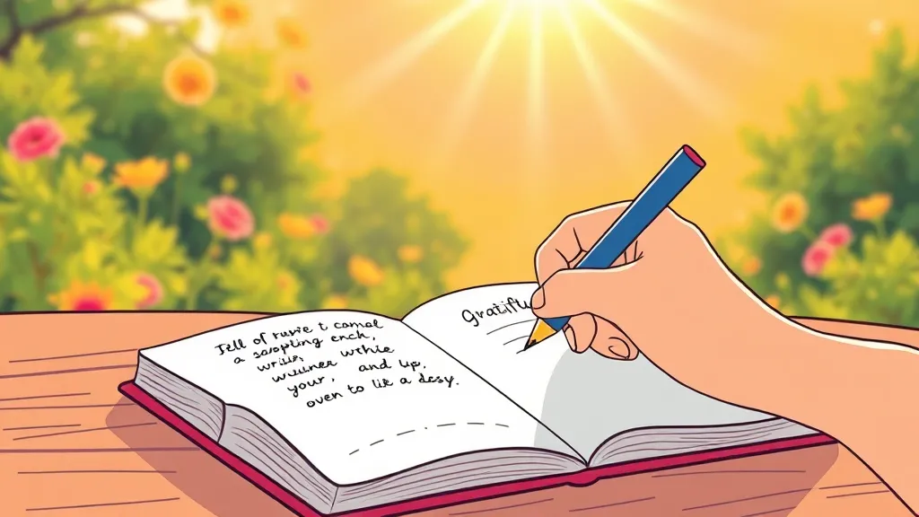 긍정적 글쓰기 실천법 (illustration 스타일)