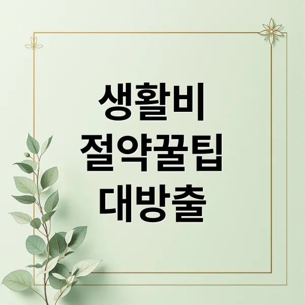 월급 빼고 다 오르는 시대, 7가지 생활비 절약 꿀팁 大방출!