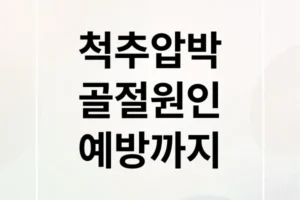 척추 압박 골절: 원인부터 비수술 치료, 재발 방지까지 완전 가이드