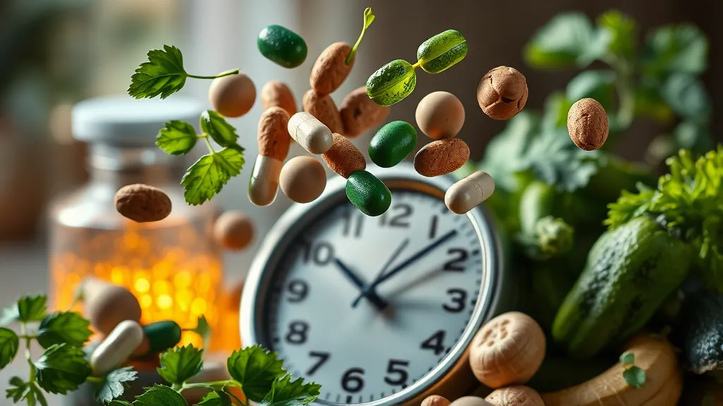 마그네슘 섭취 방법: 음식, 영양제, 시간 (realistic 스타일)