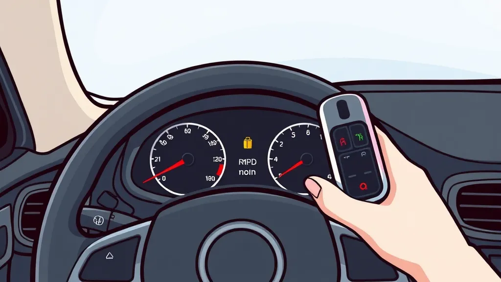 스마트키 배터리 교체 시기 & 증상 (cartoon 스타일)