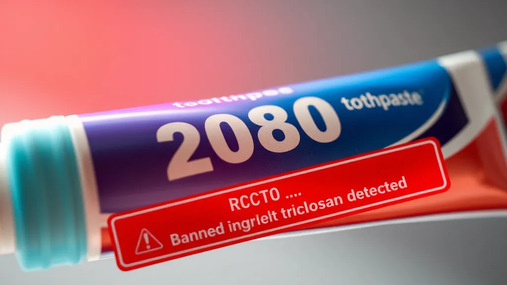 2080 치약, 왜 회수? (realistic 스타일)