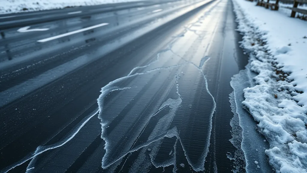 블랙아이스 완벽 가이드: 원인, 위험, 예방, 대처, 후유증 총정리 17 블랙아이스, 무엇일까? (realistic 스타일)
