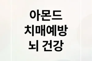 아몬드, 치매 예방의 숨겨진 열쇠? 뇌 건강 지키는 섭취법 A to Z