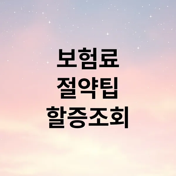 자동차 보험료 절약부터 할증 조회까지, 필수 확인 가이드