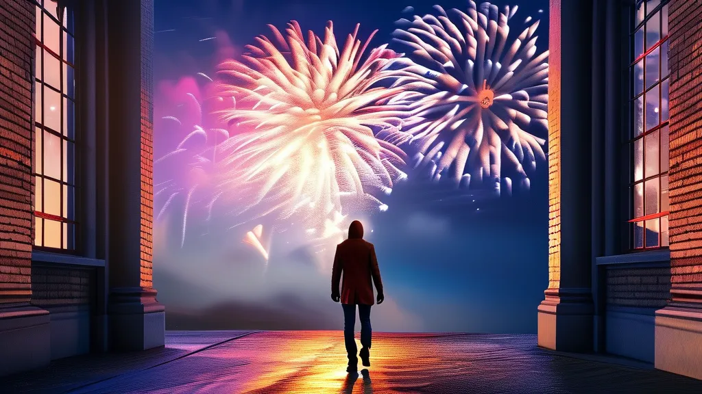 넓은 세상을 경험하는 용기의 힘 (realistic 스타일)