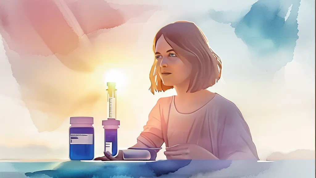 비타민 D 부족, 12가지 증상부터 해결법까지 완벽 가이드 14 내 비타민 D 수치, 어떻게 알 수 있을까? (watercolor 스타일)