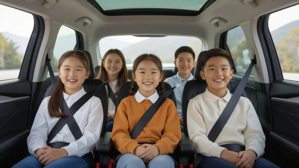 테슬라 모델Y L 6인승 출시, 2열 독립 시트와 3열 실사용 공간 분석 4 👨👩👧👦 3열 공간, 성인도 탈 수 있을까요? (실사용 평가)