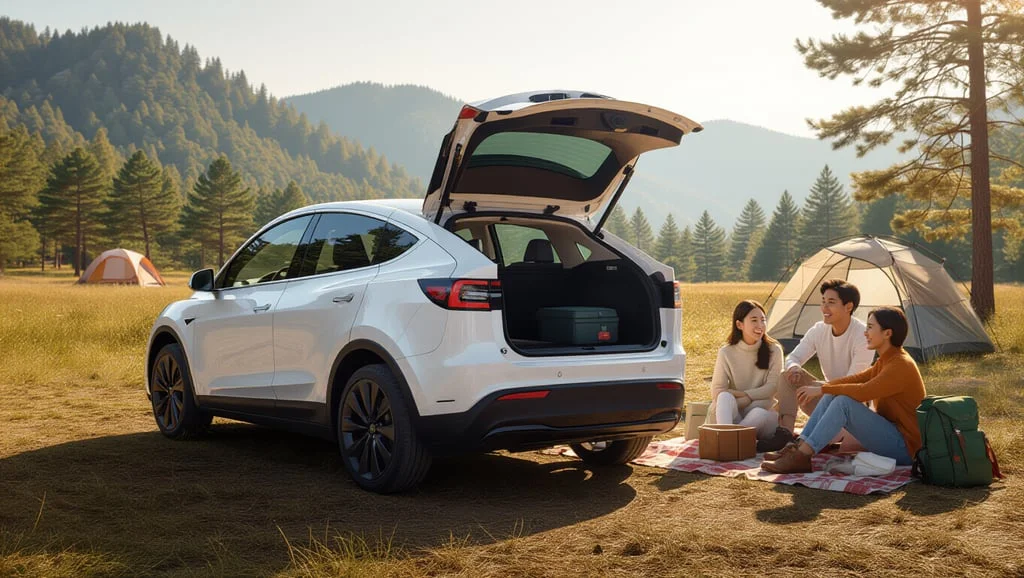 테슬라 모델Y L 6인승 출시, 2열 독립 시트와 3열 실사용 공간 분석 6 📦 넉넉한 트렁크와 실내 편의 기능 (적재 공간 및 편의 사양)